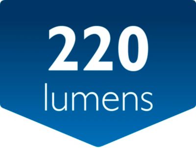 Salida luminosa: 220 lúmenes