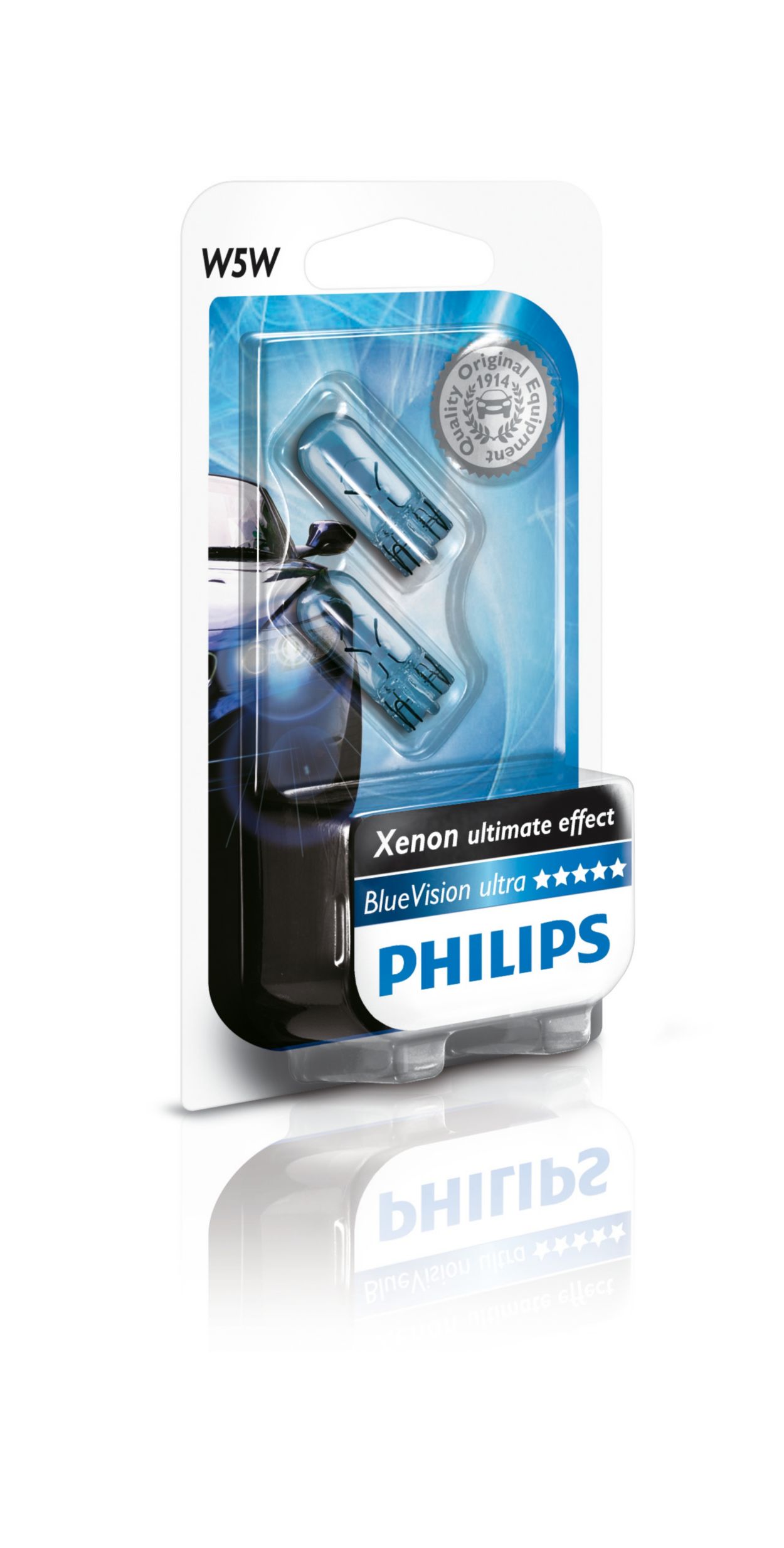 Автолампа PHILIPS 12V 2xH1+2xW5W Blue Vision Ultra (H1+W5W BVU)