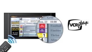 VCR Plus+ for quick and easy programming