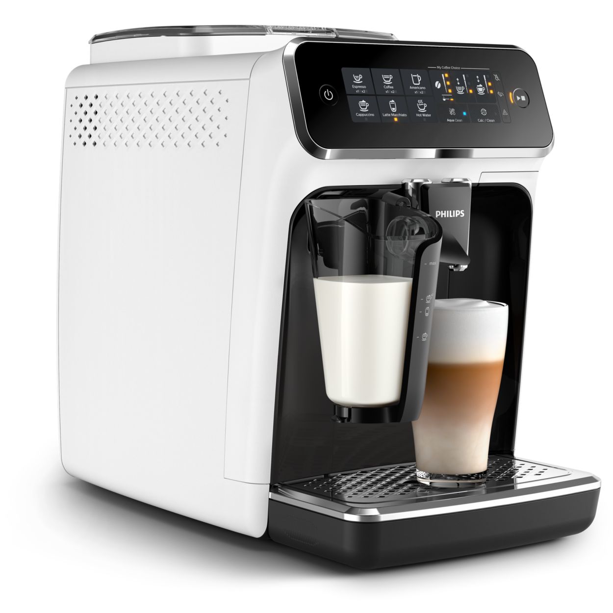 Philips - Cafetera de expreso 3200 Series totalmente automática, con  espumador de leche LatteGo y café helado, 5 variedades de café, pantalla  táctil