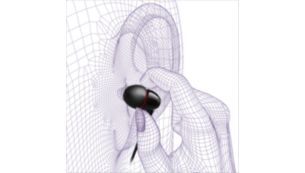 Besonders kleines InEar-Design für einen bequemen Sitz