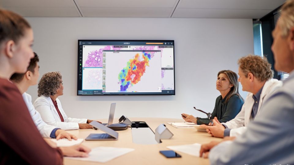 Digital Pathology collaboration board room with Ibex AI Galen Platform launched