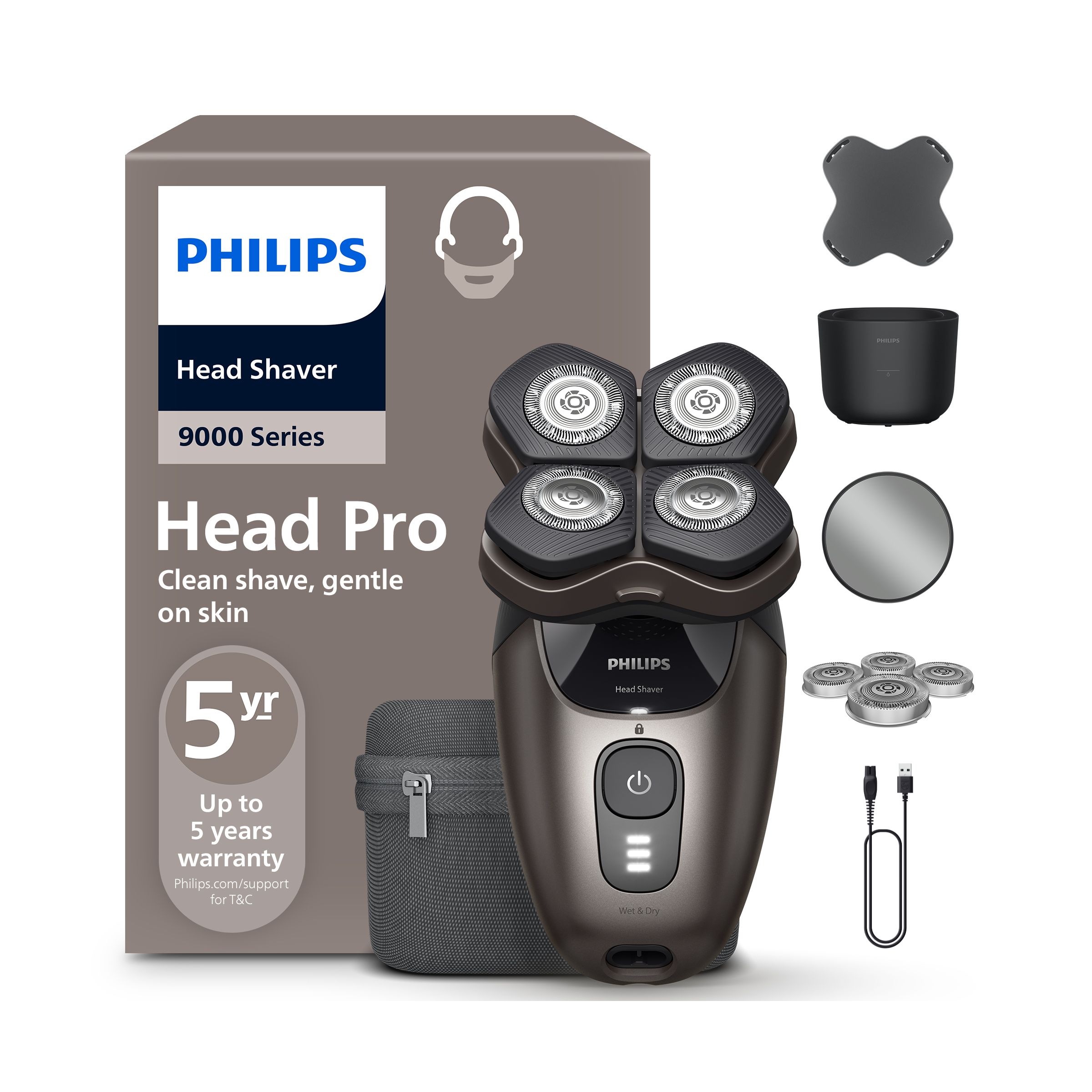 Philips Head Pro Series 9000 - Hladká Hlava. Snadno A S Jistotou. - HS9980/15