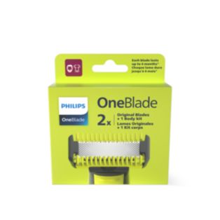 OneBlade 2 x Wymienne ostrze + 2 x nasadka do ciała