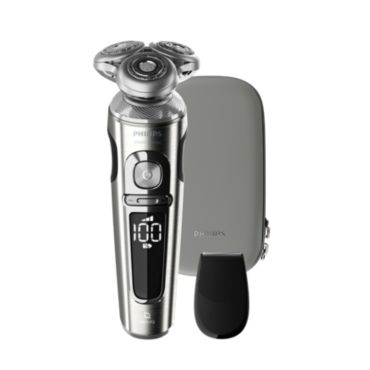 Shaver S9000 Prestige Drėgno ir sauso skutimo el. skustuvas, „Series 9000“