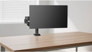 支持 VESA 75x75 毫米与 100x100 毫米安装孔距