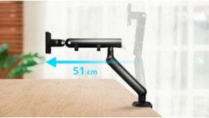 Extensión amplia (hasta 51 cm)