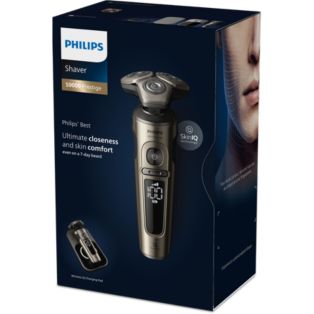 Shaver S9000 Prestige Wet & Dry Electric shaver with SkinIQ