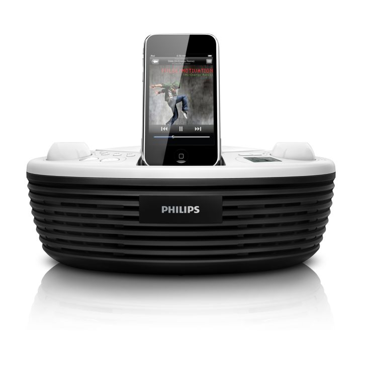 Enjoy iPod and CD music wherever you go