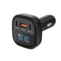 車用充電器搭配 USB-A 和 USB-C 連接埠