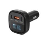 車用充電器搭配 USB-A 和 USB-C 連接埠