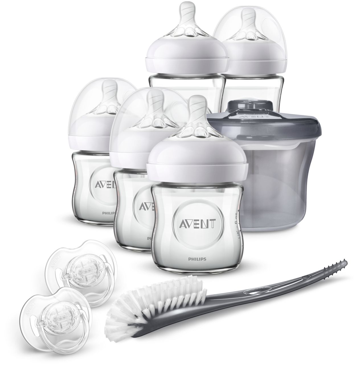 Coffret de Naissance Biberon Verre Natural AVENT, Vente en ligne de Biberon