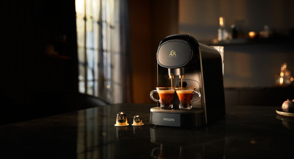 machine à café Nespresso Philips l'or barista double sortie noire