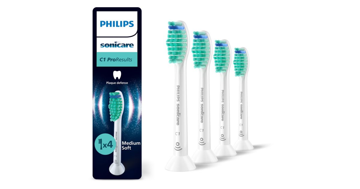 Philips Sonicare ProResults 4-balenie kefkových nadstavcov HX6014/87 - hlavný produktový obrázok Philips