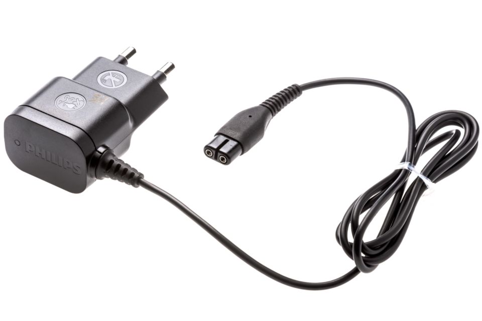Connects your shaving device to a mains outlet