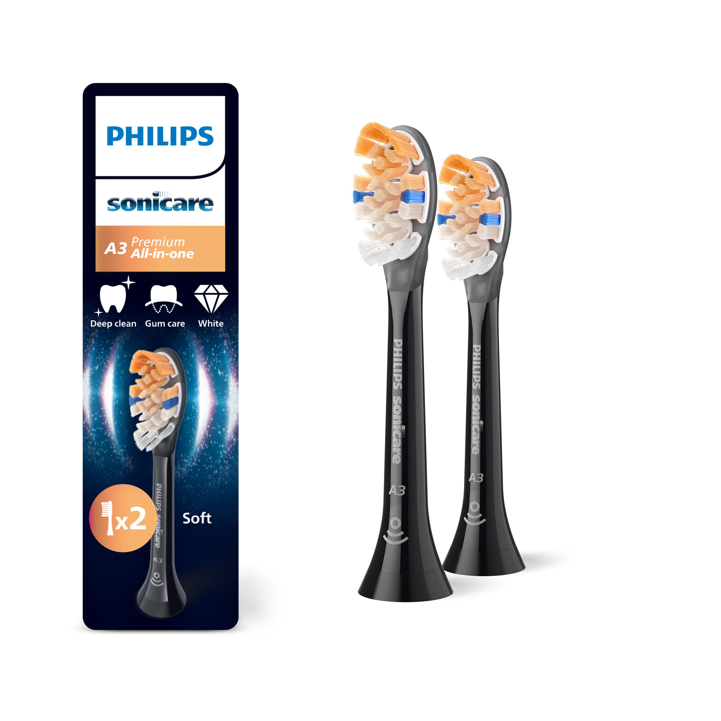 Sonicare Philips Premium All-in-One - Balení 2 ks Hlavic Kartáčku - HX9092/88