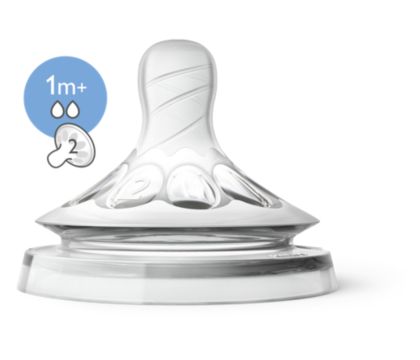 Avent slow flow nipple sales size