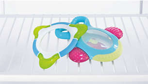 Can be placed in the fridge to cool teether