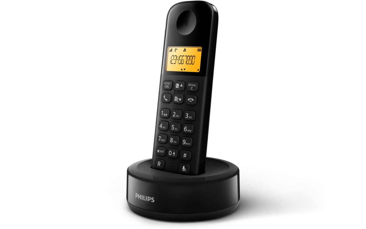 Teléfono Inalámbrico Philips D130 Duo D1302B(TELF9) - Nippon
