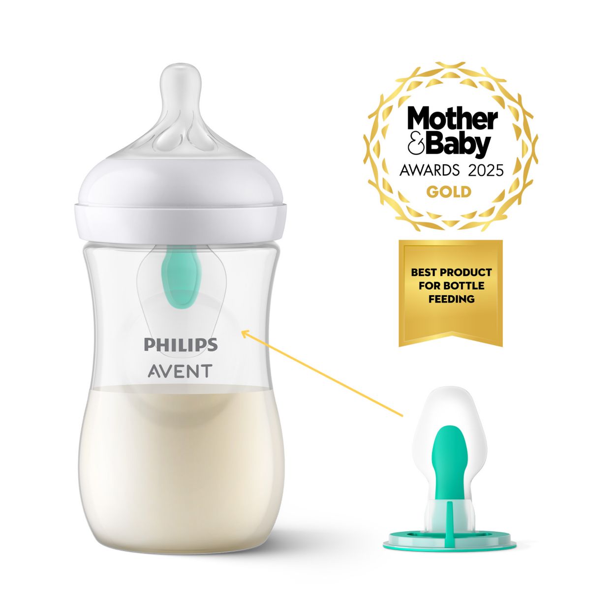 Natural Response Baby Bottle with Airfree vent SCY673/01 Avent