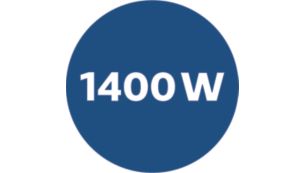 1400 瓦耐用马达可产生强大吸力