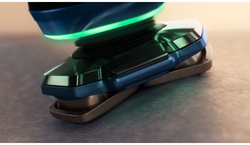 Anpassar sig efter dina konturer med flexibla 360-D -rakhuvuden