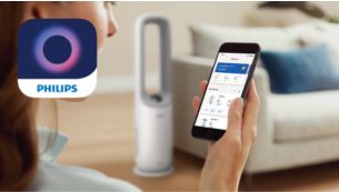 A Philips Air+ alkalmazás: az Ön intelligens, tiszta levegőt biztosító megoldása