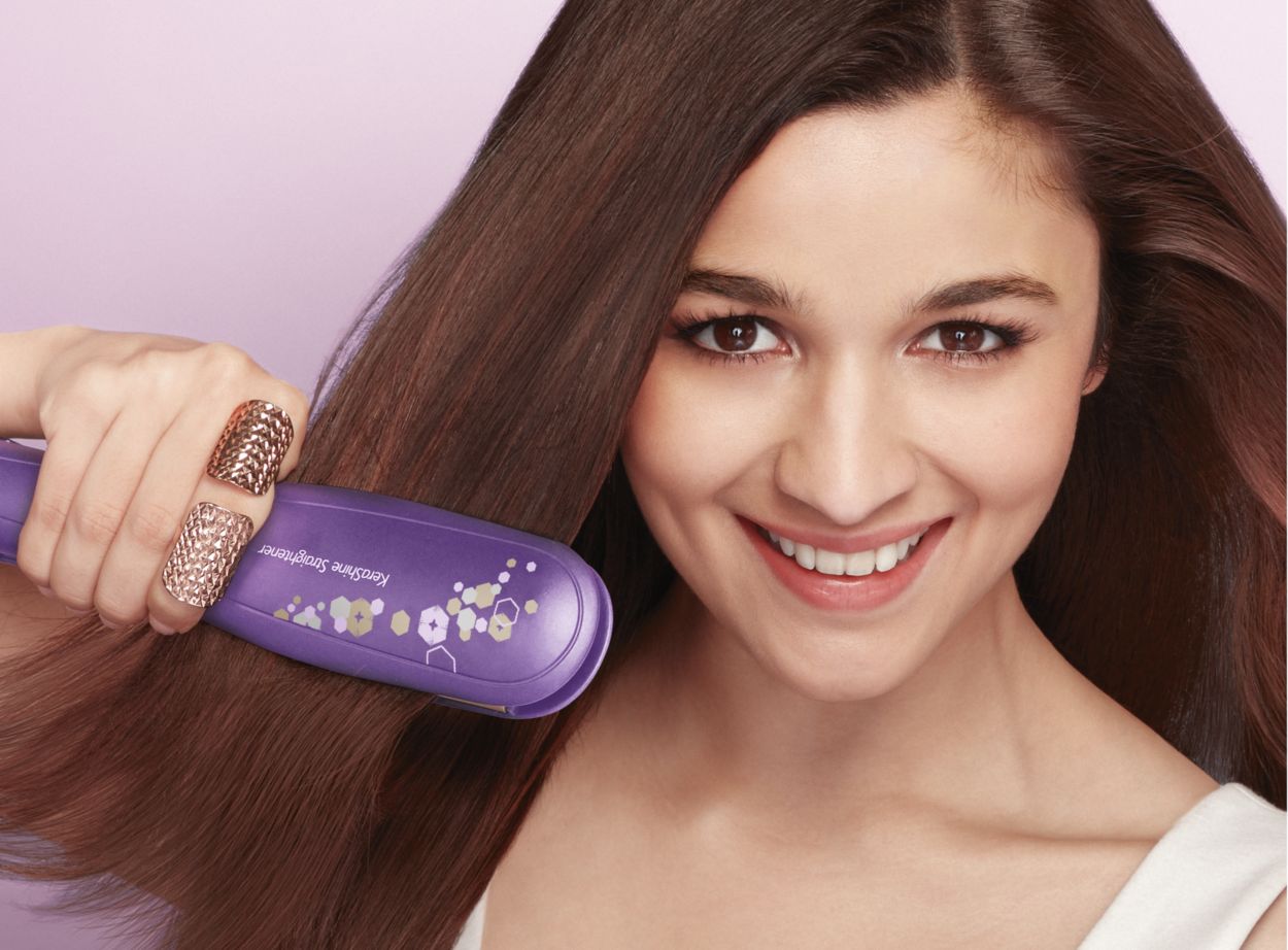 Philips kerashine hair 2024 straightener with temperature control