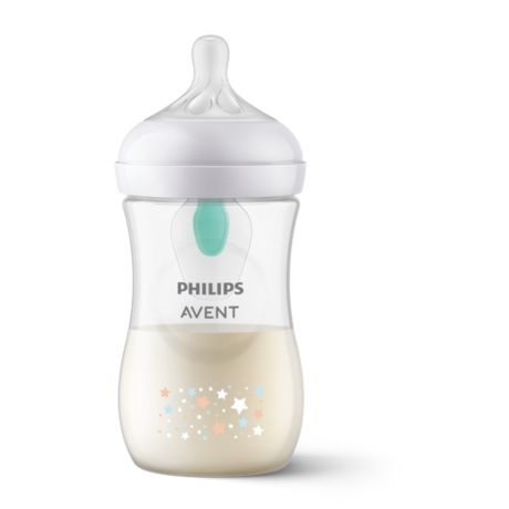 SCY673/82 Philips Avent Responsywna butelka Natural Butelka dla niemowląt z wkładką antykolkową AirFree