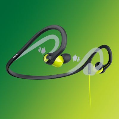 La banda flexible para el cuello se ajusta automáticamente para brindar un ajuste ideal