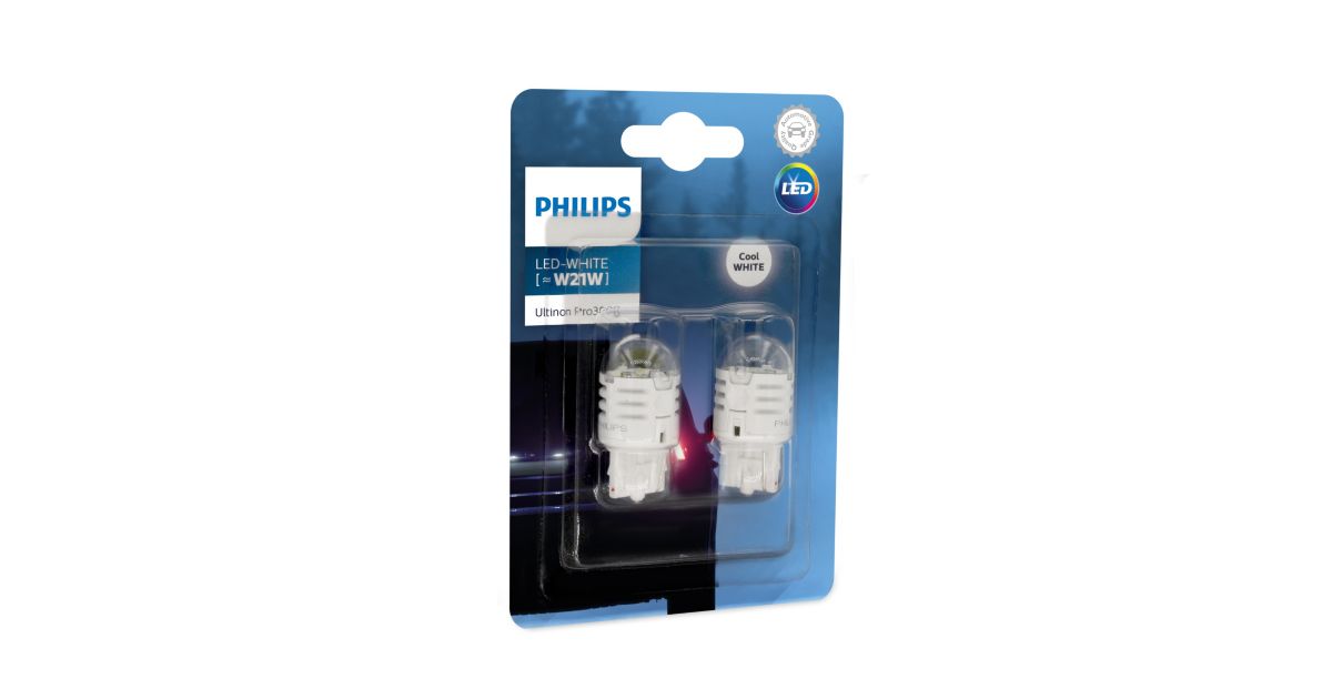 Philips LED Ultinon Pro3000 T10 T15 T20 S25 C5W 6000K Ánh sáng đỏ Ánh sáng trắng Đèn xi nhan ô tô | Việt Nam