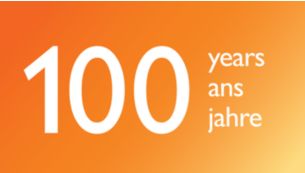 100 años de experiencia de Philips en tecnología de luz