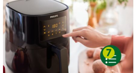 Freidora De Aire Philips Fryer Digital Negra Hd9252/90