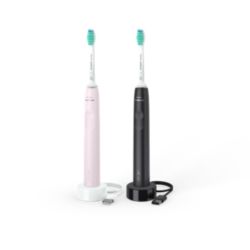 Sonicare 3100 series 2x Sonisk eltandbørste - Sort/Rose