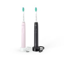 3100 series 2x Cepillos dental eléctrico sónicos - Negro/Rosa