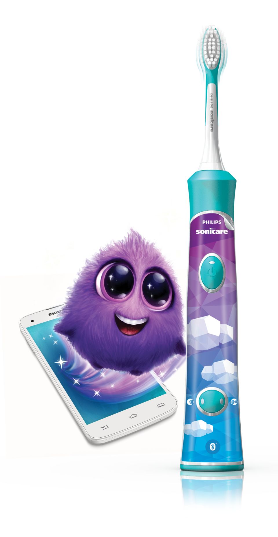 Brosse à dents électrique enfant PHILIPS Sonicare For Kids - rose