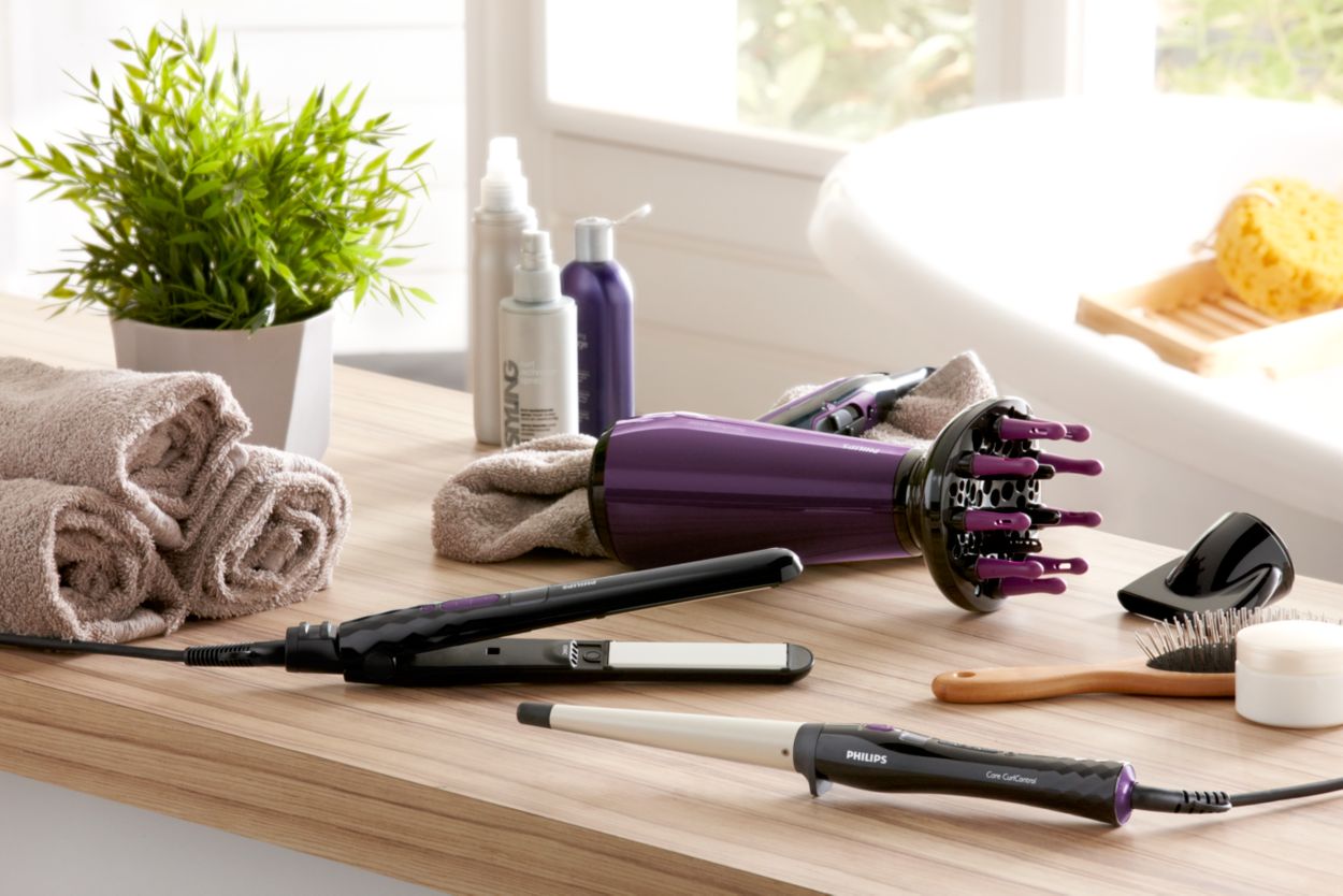 Philips care and outlet control hair straightener