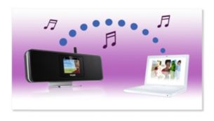 Diffusion sans fil de la musique stockée sur votre PC/Mac