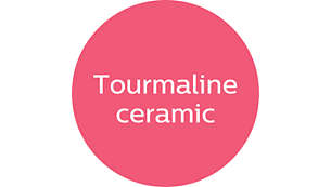 Turmalin-Keramik für ultimativ glattes und glänzendes Haar