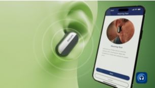 Osebni način My Hearing Mode. Opravite preizkus sluha v aplikaciji.
