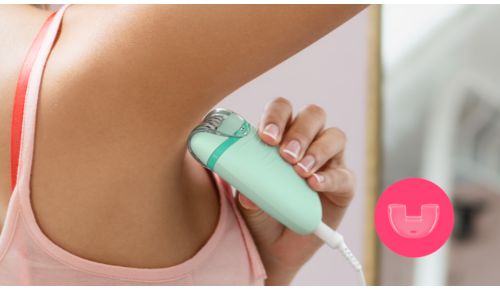 Cabezal sensible para eliminar el vello no deseado