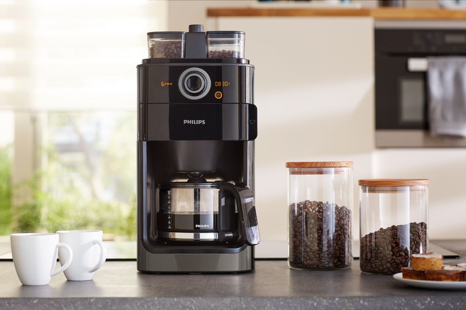 Rand resultaat Mislukking Grind & Brew Koffiezetapparaat HD7768/80 | Philips