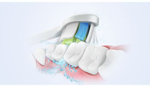 Unsere einzigartige Technologie bietet eine leistungsstarke und dennoch sanfte Reinigung