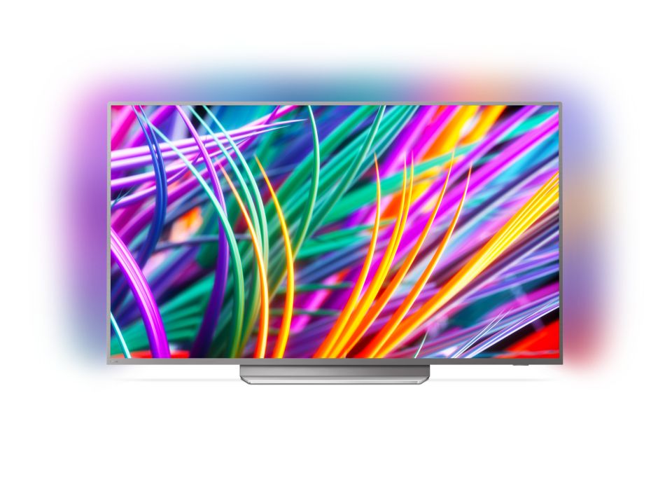 Ultraflacher 4K UHD-LED-Android-Fernseher