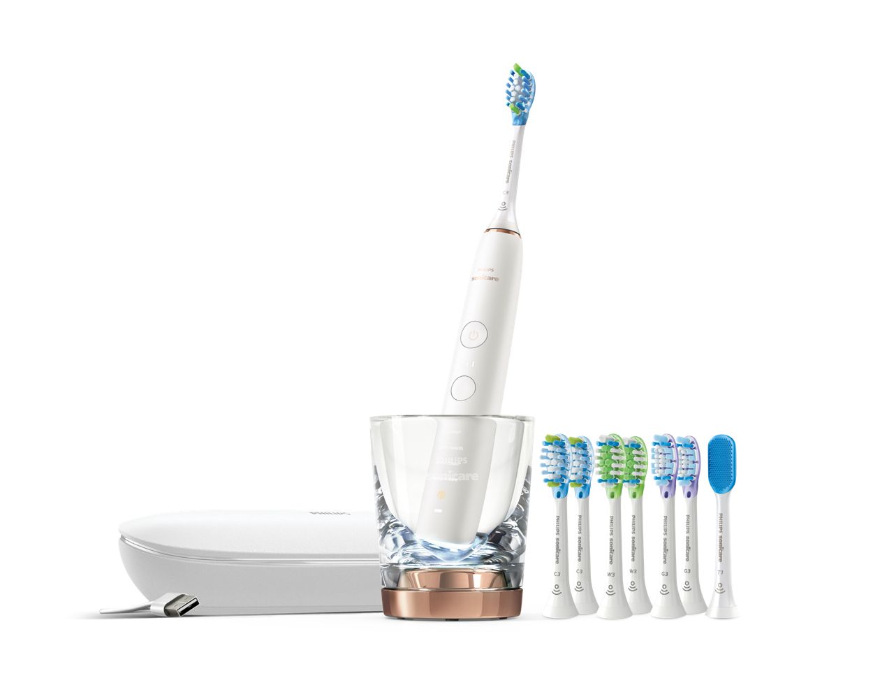 DiamondClean Smart 9700 Rose gold | Philips Sonicare