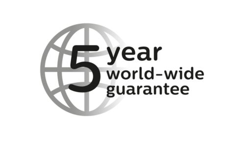 2-year warranty plus 3 extra years when you register online