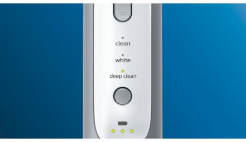 Deep Clean mode tackles your trouble spots