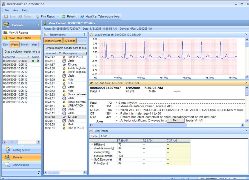HeartStart Data management software 