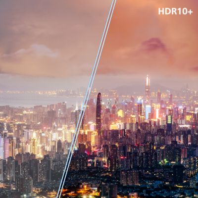 HDR10+ supported. See more of what the director intended.