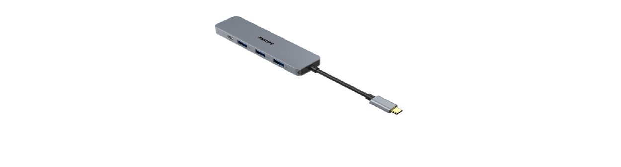 USB-C 3.1 集線器擴充為 5 個連接埠 迷你集線器